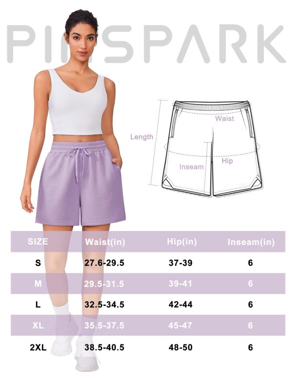 71tRAd24ADL.jpg Womens Athletic Sweat Shorts Soft Drawstring High Waisted Active Short Comfy Casual Lounge Shorts with Pockets