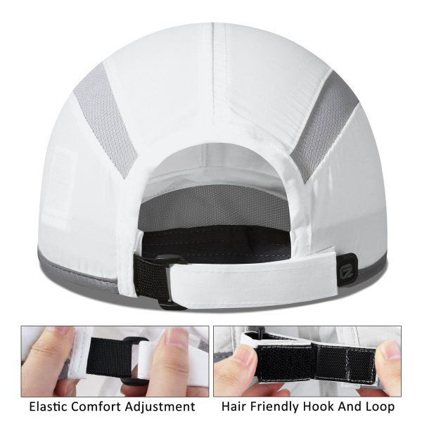 2 Pack Reflective Foldable Sports Hat UPF 50+ Sun Protection Outdoor Run Hats for Men and Women
