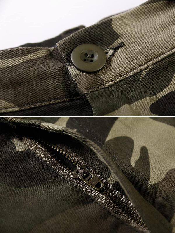 Women's Camo Casual Shorts with Pockets Elastic Waist 4" Summer Wear