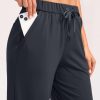 Wide Leg Pants Woman 28"/30" Lightweight Drawstring Sweatpants Women's Casual Lounge Yoga Pants with Pockets