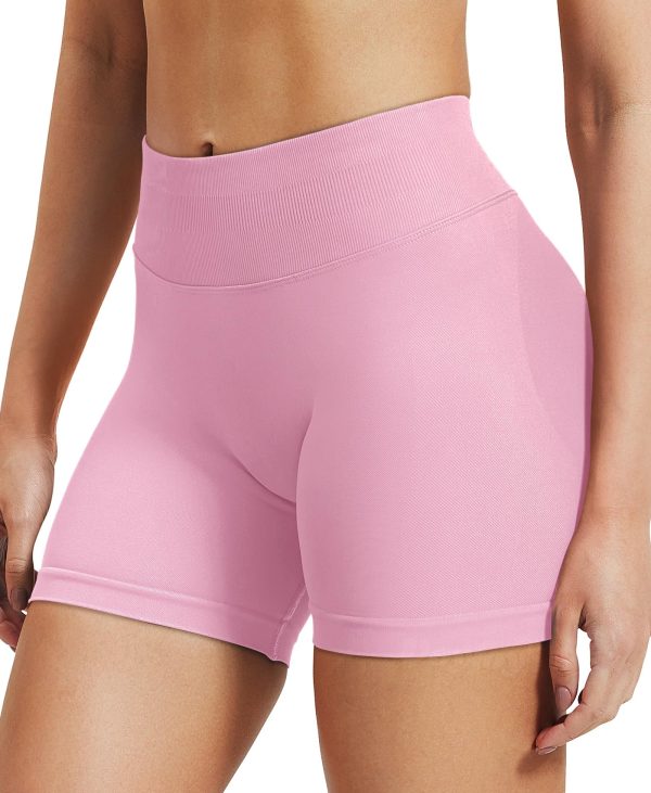 81UNQpJ2yL.jpg Women Workout Impact Shorts 3.6"/ 4.5"/ 6" Scrunch Butt Lifting Gym Seamless Booty Biker Shorts