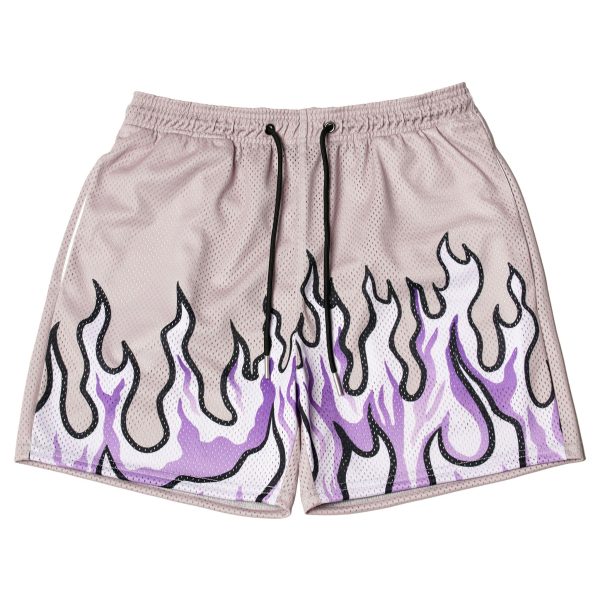 81lIDLgT-aL.jpg Mens Flame Graphic Basketball Shorts Cool Retro Running Athletic Shorts Drawstring Waist Casual Track Shorts