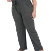 Women's Plus Size Comfy Lounge Pants Active Yoga Sweatpants Casual Stretchy Jogger Pants with Pockets Drawstring