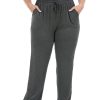 Women's Plus Size Comfy Lounge Pants Active Yoga Sweatpants Casual Stretchy Jogger Pants with Pockets Drawstring