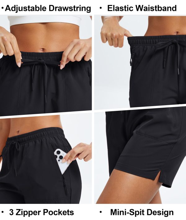 81tqHdcNK1L.jpg Women's 5" Hiking Shorts UPF 50+ Quick Dry Lightweight Athletic Running Golf Summer Casual Shorts with Pockets