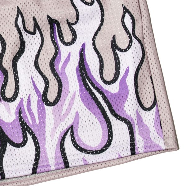 81yirJaSsL.jpg Mens Flame Graphic Basketball Shorts Cool Retro Running Athletic Shorts Drawstring Waist Casual Track Shorts